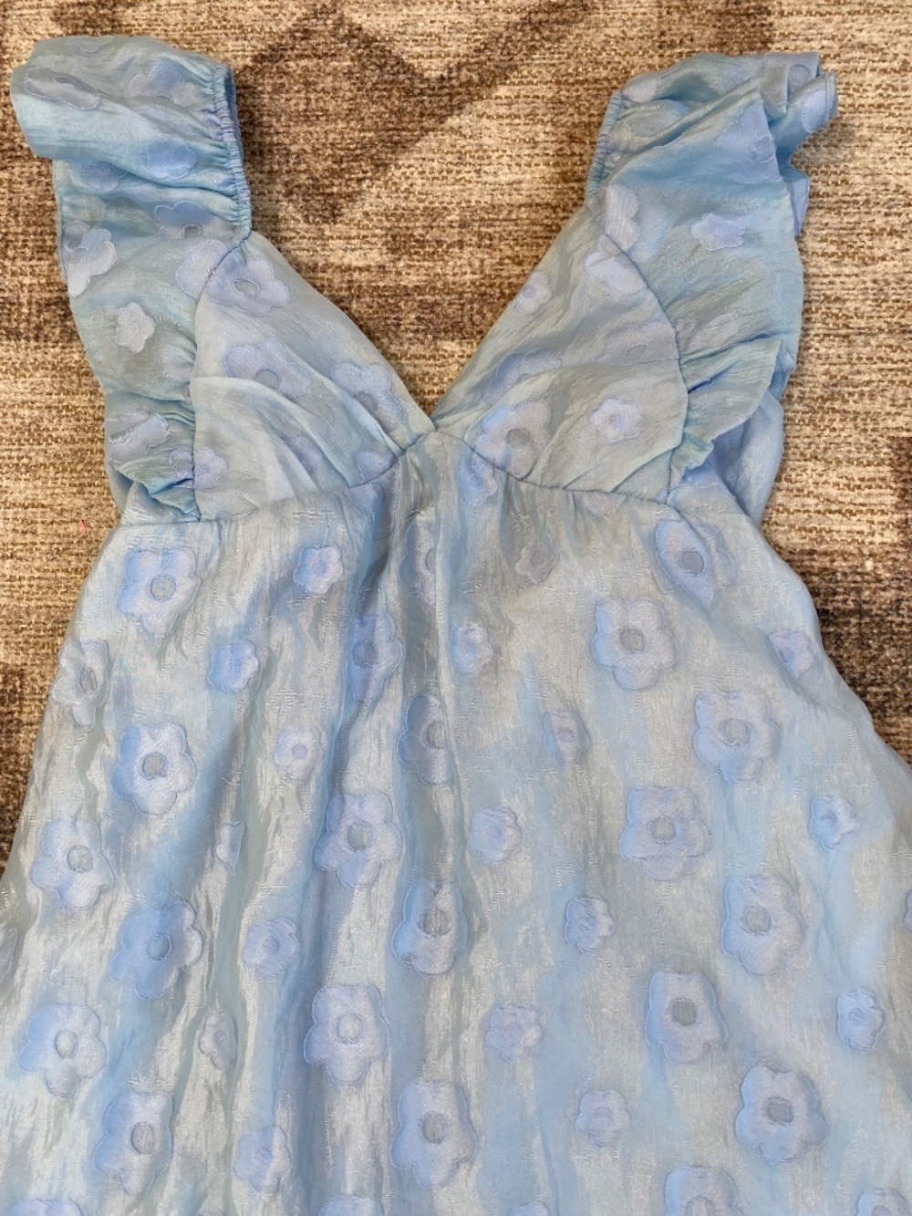 Thirty Thirty Floral Ruffle Babydoll Mini Dress - Picture 3 of 7